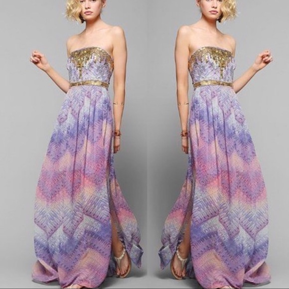 URBAN OUTFITTERS ECOTE SEQUIN TREASURE TROVE MAXI - Picture 4 of 9